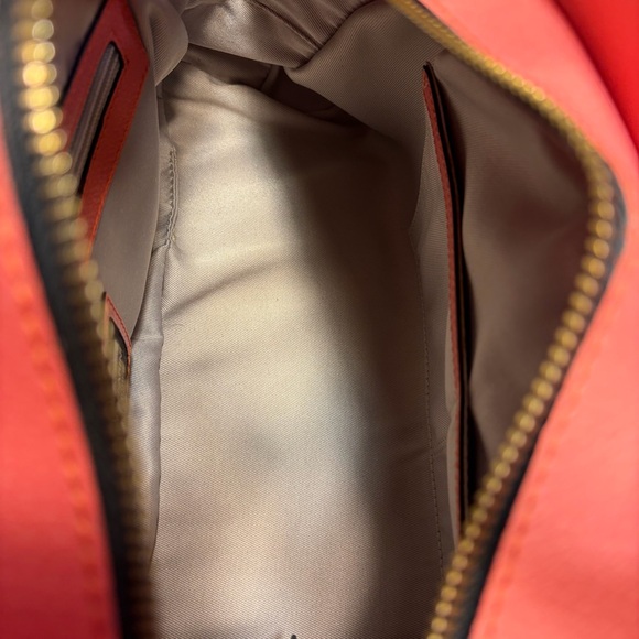 NWT Gianni Chiarini Camelia Pink Leather Dome Bag Satchel W/ Pouch Made in Italy - Picture 4 of 16